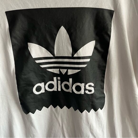 Adidas Black & White Logo T-Shirt - Picture 3 of 6